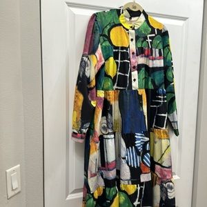 Multi Color Midi Dress 2xl - NWOT